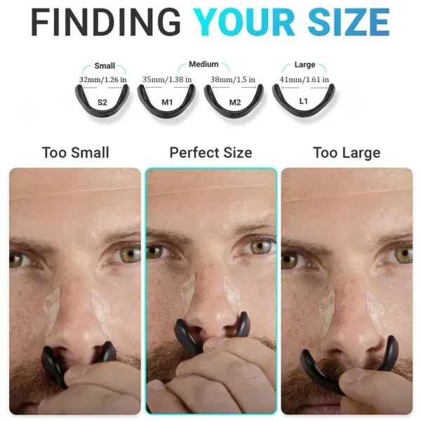 Anti Snoring Nose Strips,Boost Oxygen Intake Magnetic Nasal Dilator,Sleep Nasal Breathing Dilators Starter Kit - Image 5